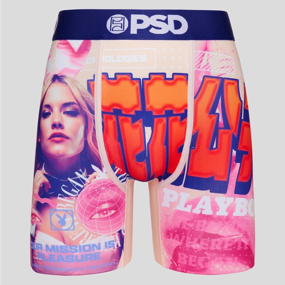 New with Tags, PSD Underwear PLAYBOY - HYPE STANDARD LENGTH, Size: Small